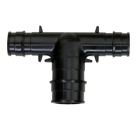 Apollo Reducing Tee, 1/2 x 1/2 x 3/4 in, PEX, Poly Alloy, 200 psi Pressure EPXPAT121234