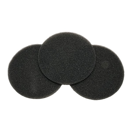 Metrovac Disc Filter, 3/8 in H, Foam, PK3 MVC-56F