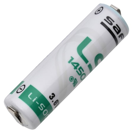 Saft LS14500-CNR Lithium Battery  3.6V 2600mAh With Soder Tabs LS14500-ST
