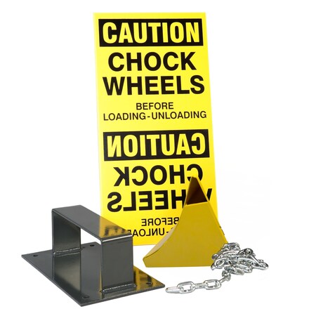 Ideal Warehouse Innovations Wheel Chock Safety System Package, IC 10 60-7248-IC10