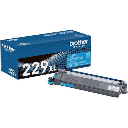 Brother High Yield Cyan Toner Cartridge 2,300 Yield TN229XLC