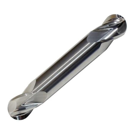 Monster Tool 4 Flute Double End Stub Length Ballnose End Mill, 7/16in diameter, Bright Finish 242-001110