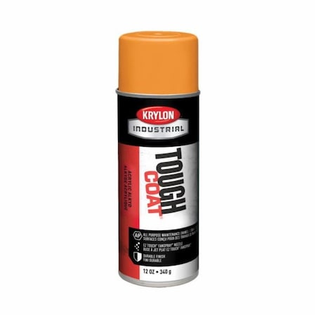 Krylon TOUGH COAT ACRYLIC ENAMEL SPRAY PAINT, 12 OZ CONTAINER, LIQUID FORM, SAFETY A01210007
