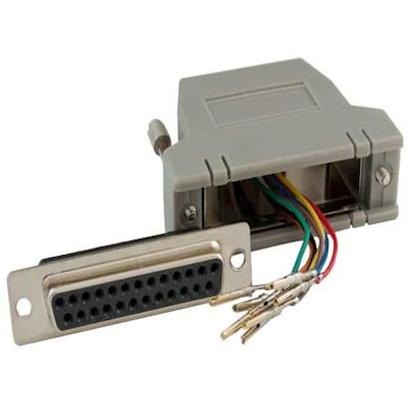 Sanoxy 2 PACK  DB25 Female to RJ-45 Shielded Modular Adapter SNX-CBL-LDR-MA206-S400