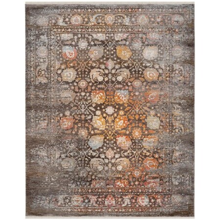 Safavieh 8 x 10 ft. Large Rectangle Vintage Persian Power Loomed Rug, Brown & Multi Color VTP410D-8