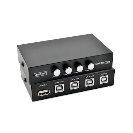Sanoxy 4 Ports USB Printer Scanner Sharing Share Switch Splitter Box Hub SANOXY-4port-usb-swtch
