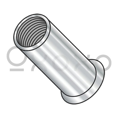 Oxoxo 1/4-20-.130 Small Head Rivet Nut Stainless Steel Cleaned and Polished NON-RIBBED, 1000PK 386324