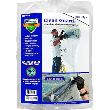 Nu-Calgon Bag, Plastic, 50 in W, 8 ft L 4150-01