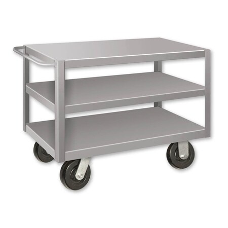 Pucel Extra Heavy Duty Shop Truck, 48 in W x 34 in D x 36 in H, Gray ET-3448-3S