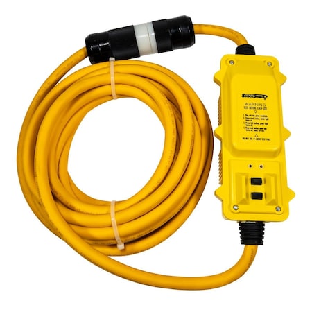 Southwire GFCI, Yellow, 25 ft, 1 Outlet, 10 AWG 44800020-1