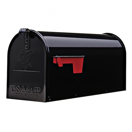 Solar Group Architectural Mailboxes Elite Classic Galvanized Steel Post Mount Black Mailbox E1100BAM