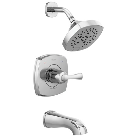Delta Stryke 14 Series Tub and Shower, 4.19 in, Lumicoat Chrome T14476-PR