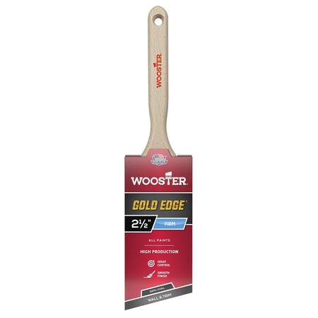 Wooster Gold Edge 2-1/2 in. Firm Semi-Oval Angle Paint Brush 5236-2 1/2