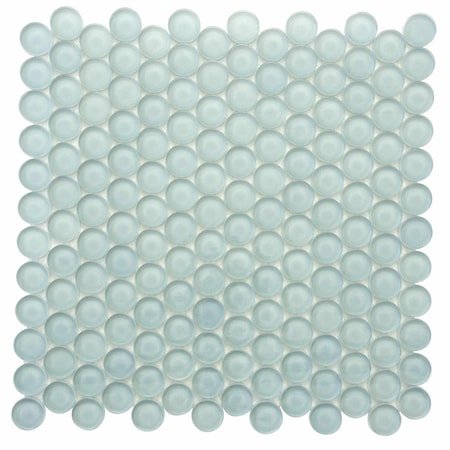 Apollo Tile Blizzard Blue 12 in x 12 in Glass Glossy Floor and Wall Mosaic Tile 5 sqft/case, 5PK APLPN88047A
