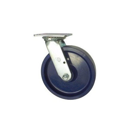 Service Caster 8 Inch Solid Polyurethane Wheel Swivel Caster with Roller Bearing SCC-30CS820-SPUR