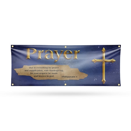 Signmission Jesus Prayer, 24 Inch x 72 Inch, Vinyl Banner B-72-30710