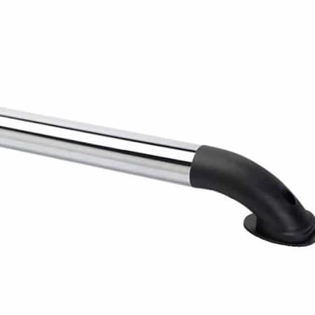 Putco Bed Rails, Direct-Fit; Stake Pocket Mount; Polished; Stainless Steel; Not Compatible With Tool Box; 19857