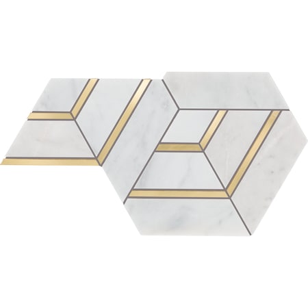 Daltile Lavaliere Natural Stone Intermix Mosaic, 3.15 Sqft per Carton, 5PK LV27INTMXMS1P