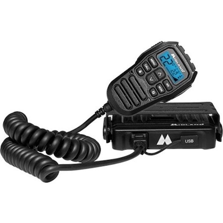 Midland Radio Full 15W Two-Way GMRS Radio, w/Microphone MXT275