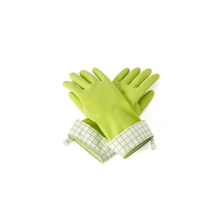 Full Circle Splash Patrol Natural Latex Cleaning Gloves, Green 232072