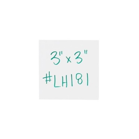 Bubblefast 3 x 3'' White Warehouse Labels - Magnetic Strips BFLH181