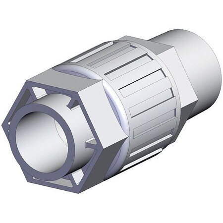 Smc High Purity Tube Fitting, Adapter, PFA LQ3H5C-MN