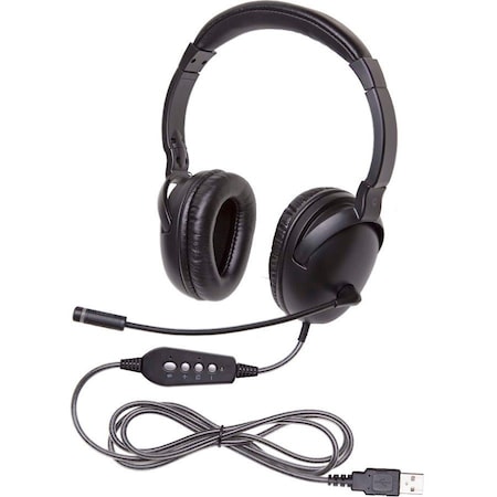 Ergoguys CALIFONE NEOTECH+ USB HEADSET STEREO WIRED USB PLUG W/MIC BLACK 1017MUSB