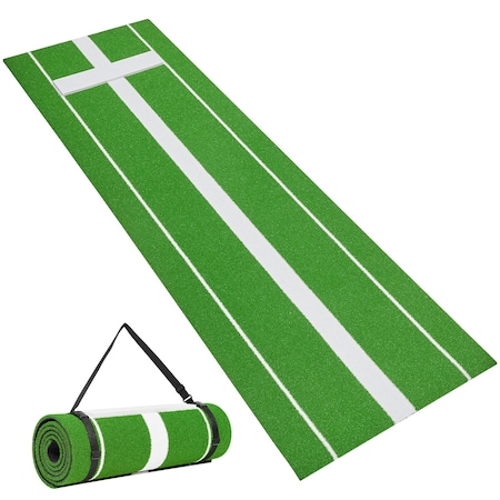 Vevor 10x3ft Softball Pitching Mat Baseball Pitching Rubber Mound for Indoor Outdoor GRS10x3FT-GREEN
