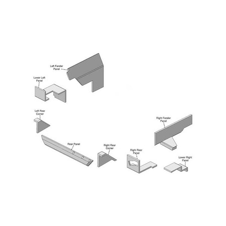K&M Mfg Lower Cab Kit for John Deere 55 Utility Series Tractors Sailcloth Tan Cloth 4096