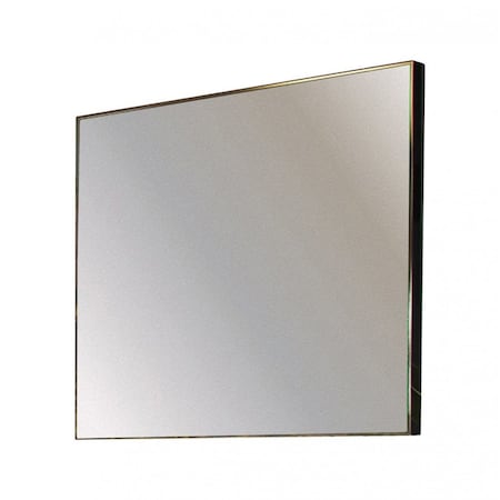 Homeroots 32" Gray Square Metal Framed Accent Mirror 510898