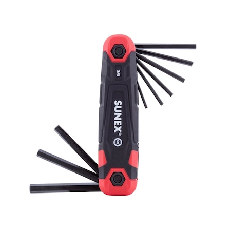 Sunex Sae/Metric/Torx 25 Piece Folding Hex Key Set, 1.5Mm-8Mm, 5/64 In.-1/4 In., T9-T40 98525F