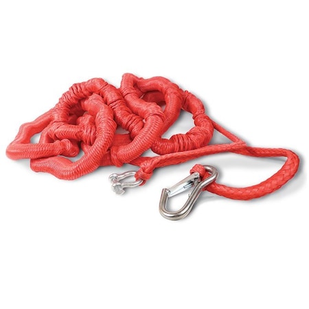 Greenfield Bungee Cord Stretches From 7 Foot Length Up to 18 Foot Length Red Polyester Rope Only SWAB-RD
