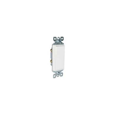 Pass & Seymour radiant Paddle Switch, 15 A, 120/277 VAC, Push Wire, Side Wire Terminal, White TM870WCC10