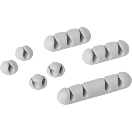Durable Office Products Cable Clips for 1, 2.3or4 Cables Gre, PK 7 504110