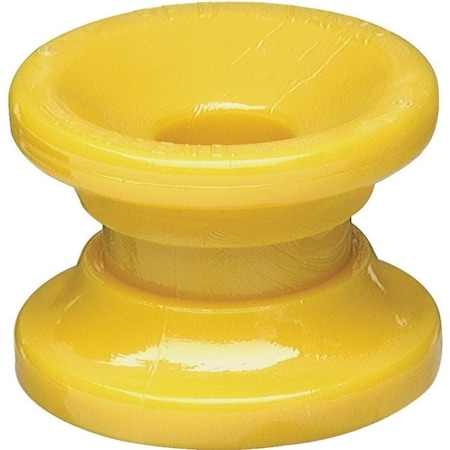 Zareba Donut Corner Insulator, 14 ga Fence Wire, Polyrope/Polytape, Polycarbonate, Yellow ICDY-Z/DC10