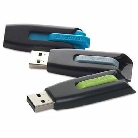 Verbatim 3PK 16GB V3 USB 3.0 FLASH DRIVE 99126