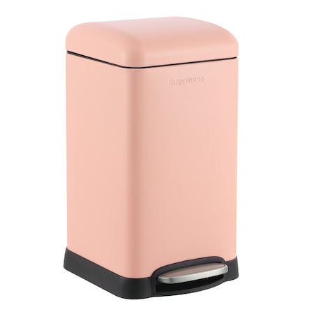 Happimess Betty Retro Mini 3.2-Gallon Step-Open Trash Can, Flamingo Pink HPM1012G
