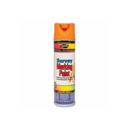 Aervoe Survey Marking Paint, 20 oz, Aerosol Can, White, 12PK 205-207