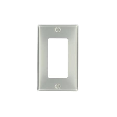 Leviton Wall Plate, Duplex Outlet, Aluminum 83401