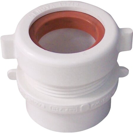 Canplas Trap Pipe Adapter, 1-1/2 in, Spigot x Slip, PVC, White 192801A