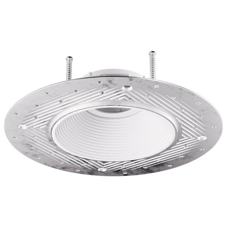 Elco Lighting 4in Universal Sloped Ceiling Koto Trim, lm, K, , Black with White Trim ELK434BZ