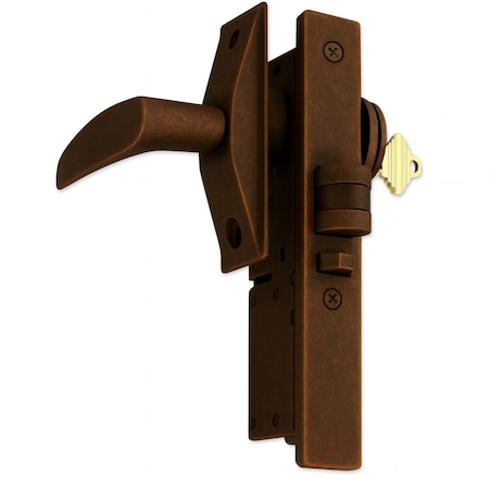 Global Door Controls 31/32 in. Aluminum Heavy Duty Deadlatch Function Mortise Lock in Duranodic TH1104-31/32-DU