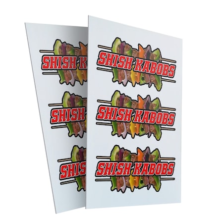 Signmission Shish Kabobs, Plastic Signs Only 24 Inch x 36 Inch, Corrugated Plastic, 2PK CSB-2436-2PACK-Shish Kabobs