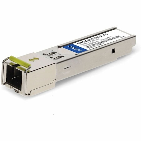 Add-On MSA AND TAA COMPLIANT 1000BASE-BX SFP TRANSCEIVER MMF, 1550NMTX/1310NMRX, SFP-1M-BX-D-550-SC-AO