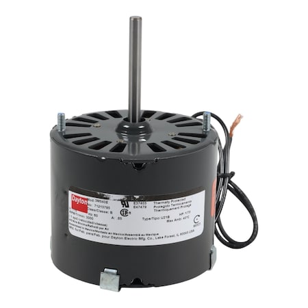Dayton HVAC Motor, 1/70 HP, 3000 rpm, 115V, 3.3 71213795M