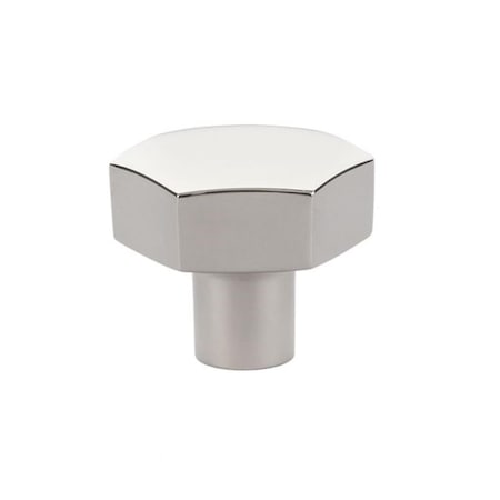Patioplus 1.5 in. Mod Hex Cabinet Knob, Bright Nickel PA1633585