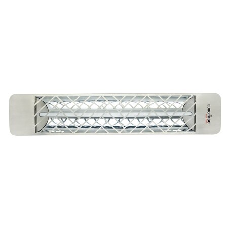 Eurofase 304 SS 39in Single Element 2500W 208V Heater, Stainless Steel, Chevron Decor Plate EF25208S1