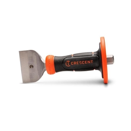 Crescent Chisel, 3inx8-1/2in, Brick with Handguard CBCH30H
