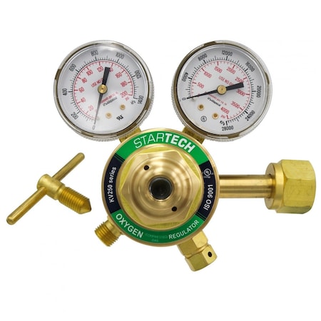 Star Tech Weld Oxygen Gas Regulator Medium Duty Cutting CGA540 Compatible with Victor SR250-540 OX-200