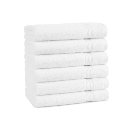 Arkwright Home Host & Home Hand Towel 16x28 White - Pack of 6, 6PK P-HT-HH1628-WH